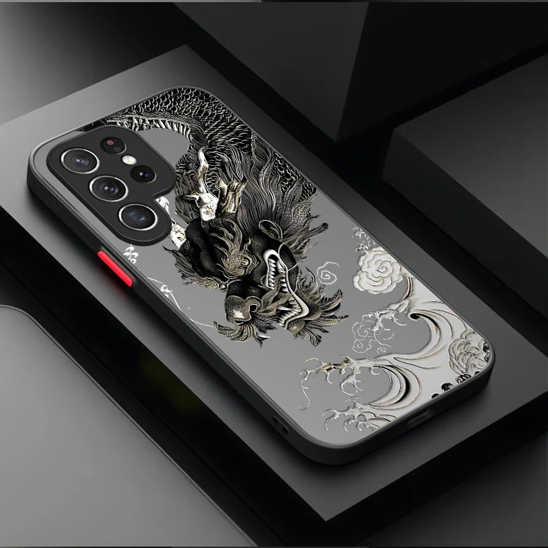 Elegant Chinese Dragon Plating Phone Case – Stylish and Durable Design
