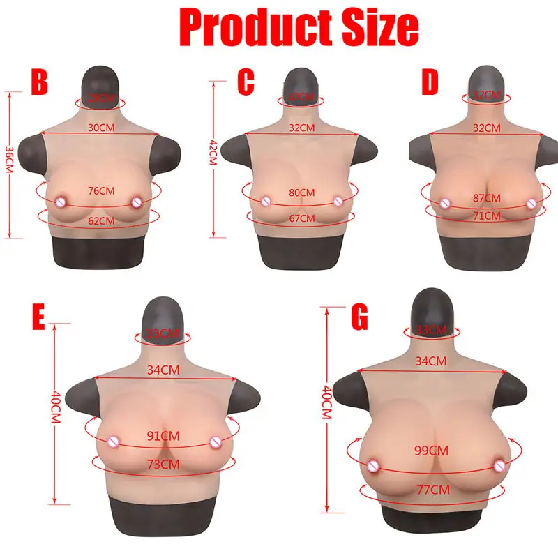 

Silicone Fake Boobs Realistic Breast Forms A B C D E G Cup For Corss-Dresser Transgender Sissy Transvestite Ladyboy