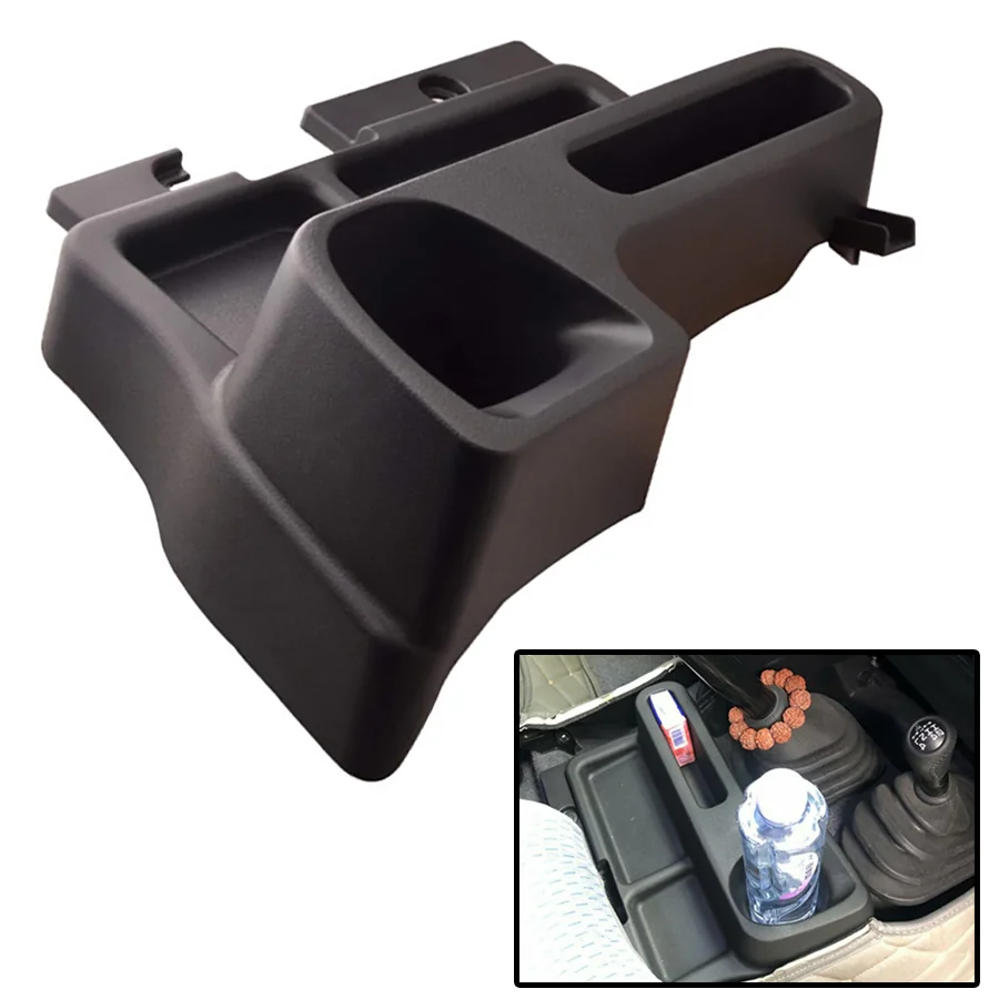 

Wooeight Centre Console Storage Box Car Water Cup Holder Central Console Box For Toyota Landcruiser LC70 71 LC76 Series