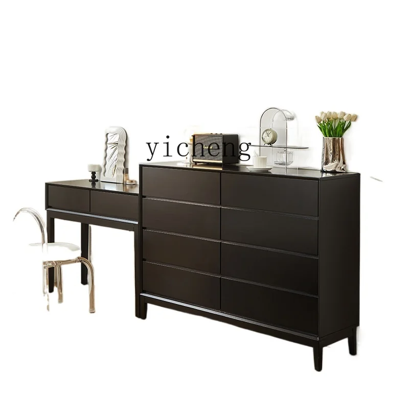 

YY Solid Wood Eight Spares Cabinet 30cm Thickness Bedroom Bed Front Cabinet Locker