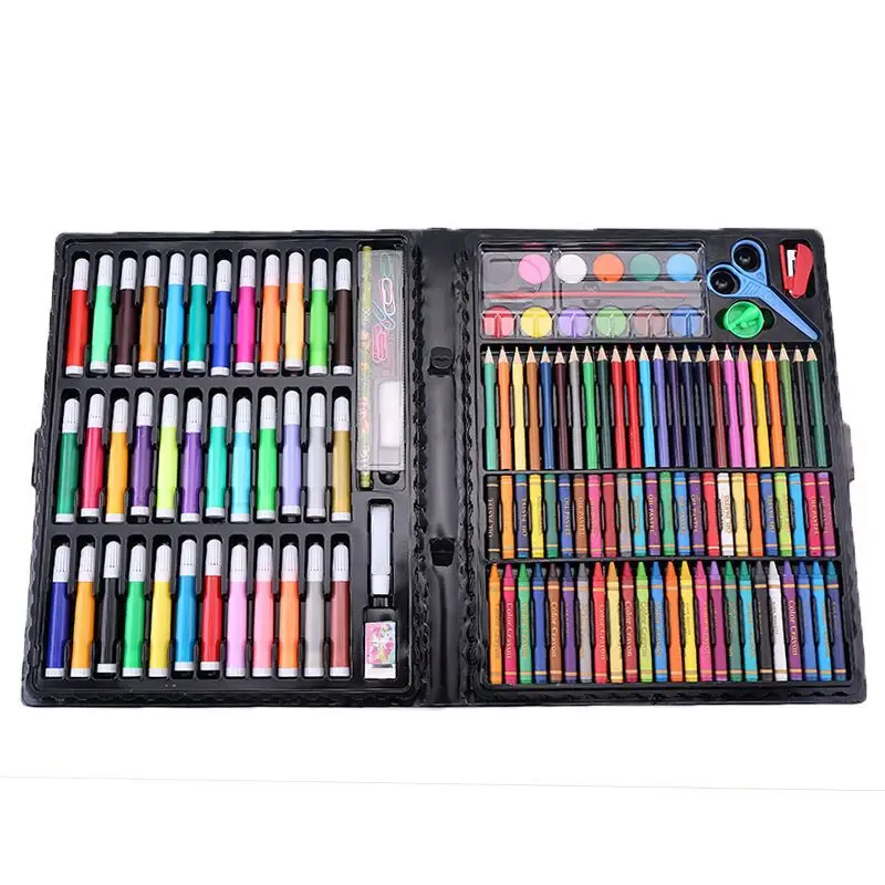 150 Pcs Kids Art Set Children Drawing Set Water Color Pen Crayon Oil Pastel  Painting Drawing Tool Art Supplies Stationery Set - Crayons/water-color  Pens - AliExpress