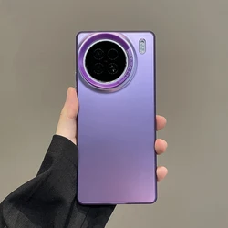 Shockproof Anti - Fingerprint Phone Case with IMD Back Cover Protection for Vivo X90S (IMD purple)