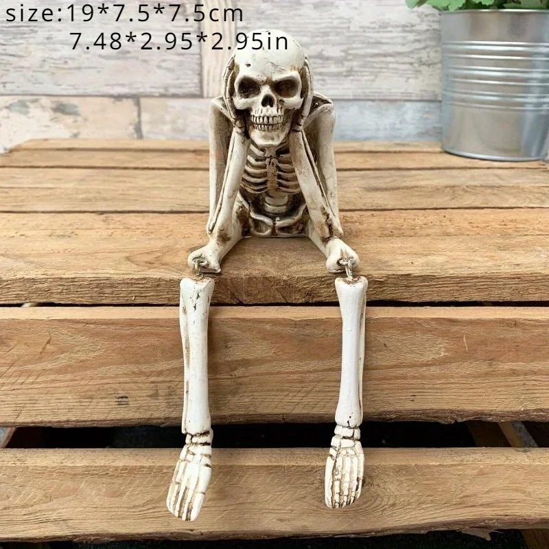 Human Skeleton Simulation Halloween Decoration Graduation Season Decorations Goth Family Decorations Scary Cabin Halloween Decor