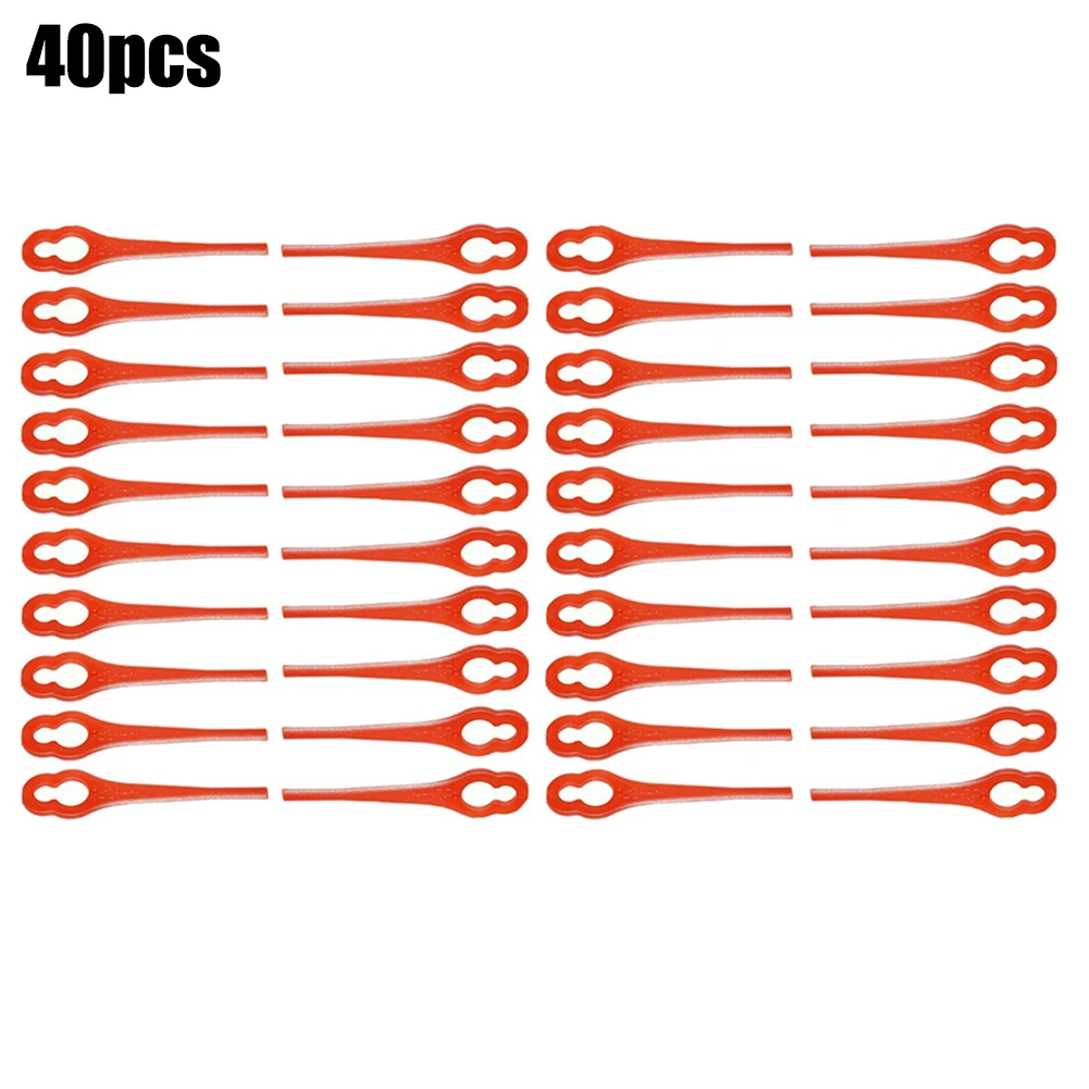 

40 Pcs Lawn Mower BQ026 Blades Grass trimmer Plastic Cutter Blades Fittings For Trimmers Accessories