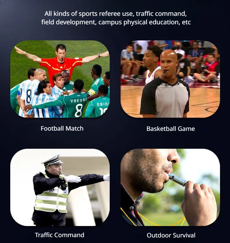 High Quality Sports Like Big Sound Whistle Seedless Whistle Professional Soccer Basketball Referee Outdoor Emergency Acc