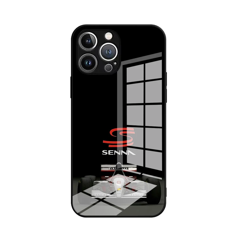 Coque téléphone Ayrton Senna F1 pour iPhone 16 16e 15 14 13 12 Mini 11 Pro XS Max XR - Photo 11 sur 17
