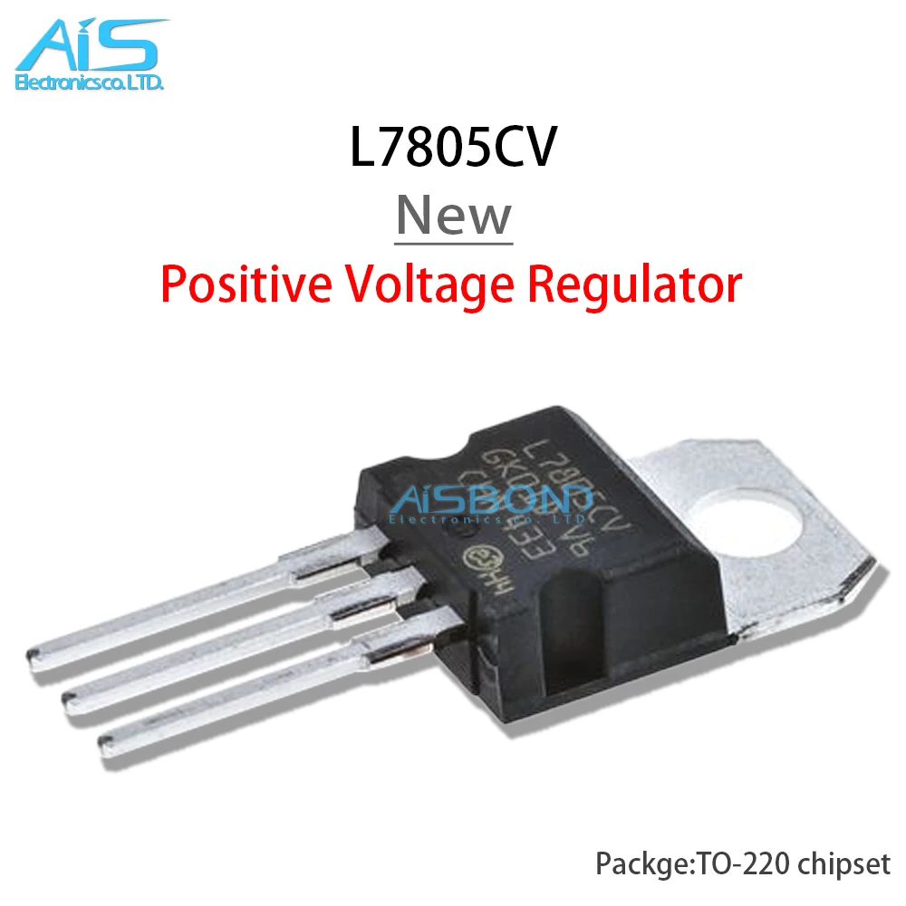 10pcs/lot New L7805cv To220 L7805 Lm7805 7805 To220 Transistor Three