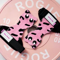 Cartoon pattern Cowhide WeightLifting Glove Training Crossfit Fitness Bodybuilding Workout Palm Protector Horizontal Bar Gloves 1