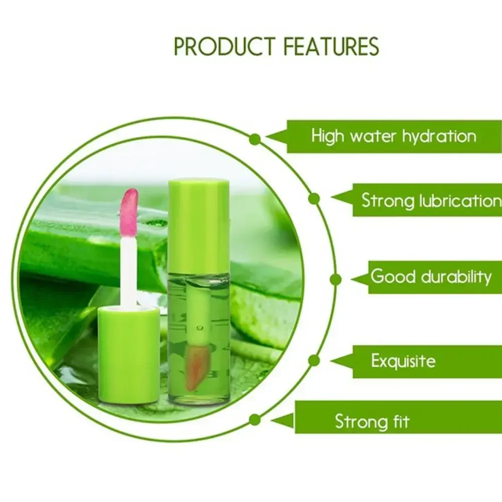 Aloe Lipstick Lip Tint Long Lasting Waterproof Moisturizing Nourish Color Lip Gloss Changeable Color Lips Tick Balm Beauty lip balm lip gloss lip makeup lip glaze lip tint lip oil lip stain lip lacquer