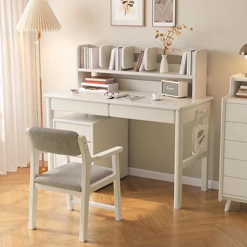Desk, bookshelf, integrated household desktop computer desk, modern and simple bedroom,