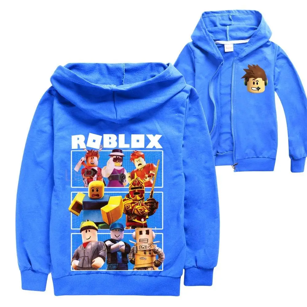 ROBLOX Boys Girls Zipper Sweatshirt Hoodie Cartoon Baby Children