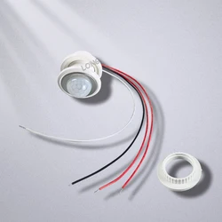 Enhanced PIR Motion Sensor Switch with Adjustable Time Delay and Light Sensor Mode - 1pc (Motion Sensor)