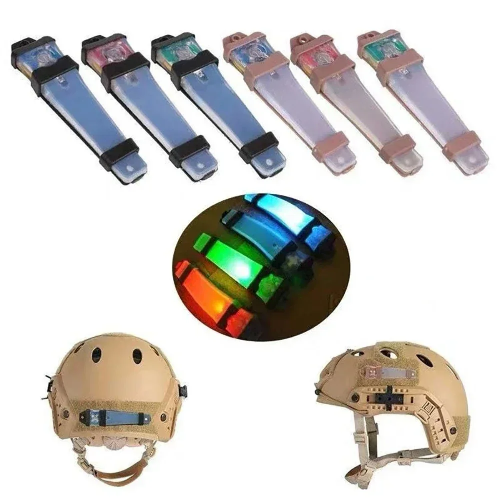 1Pc Airsoft Helmet Weapon Flashlight Tactical Helmet Light Identification Surefir Marker Light Survival Signal Helmet Lamp