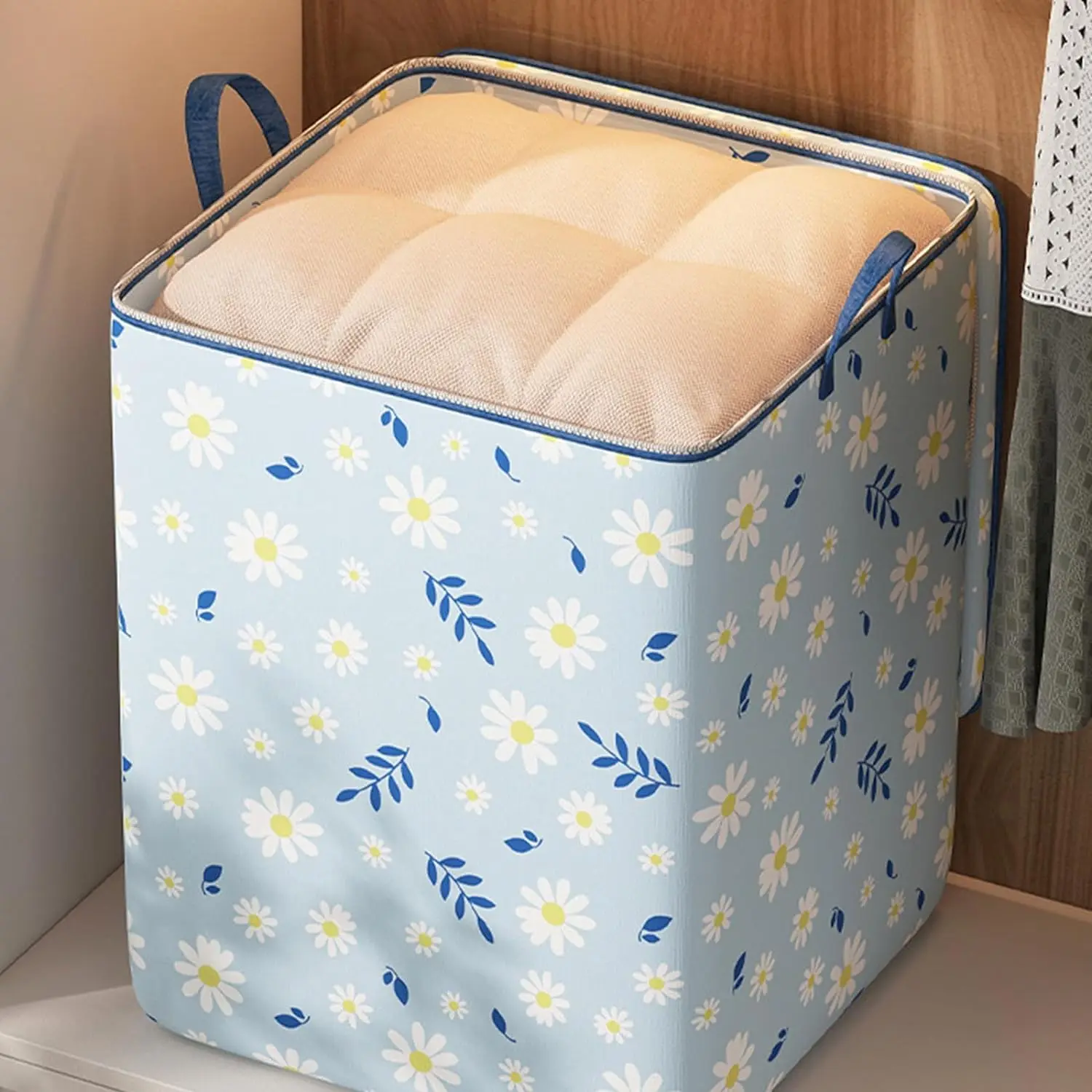 

Closet Quilt Organizer Storage Bag With Lids Clothes Luggage Moisture-Proof Storage Bag Space Saving Bag Large Capacity