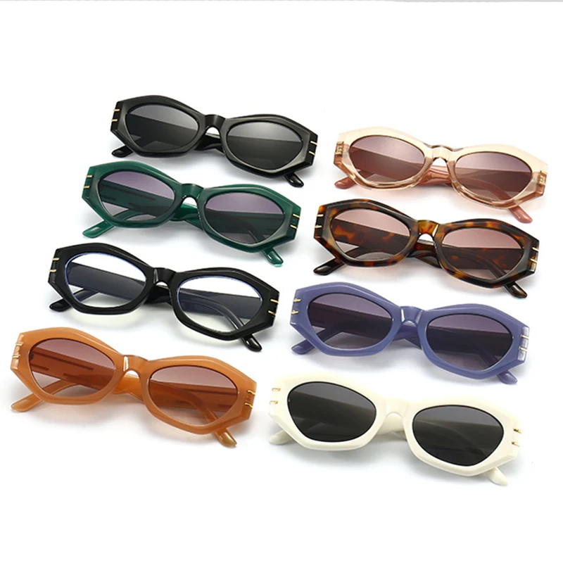 Vintage Black Butterfly Sung Female Summer Traving Metal Line Cateye Sun G UV400 Designer di marca da donna_voghion.com