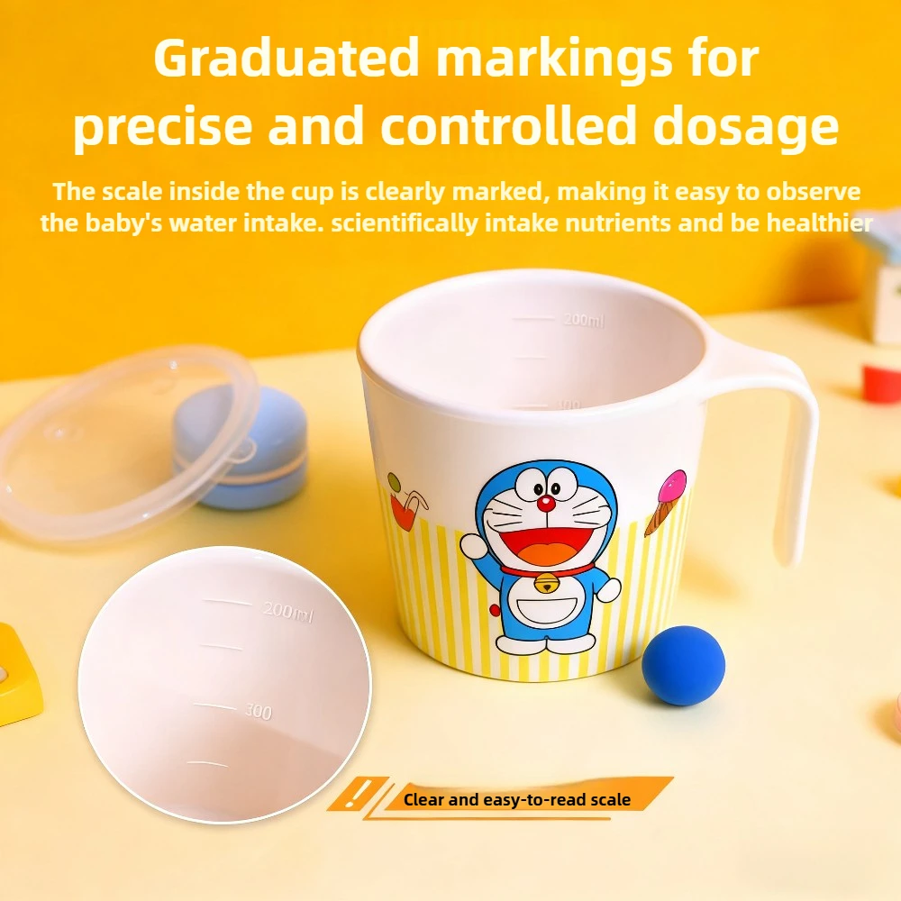Adorable Doraemon Multi-Purpose Mug with Lid - Kid-Friendly and Dropproof