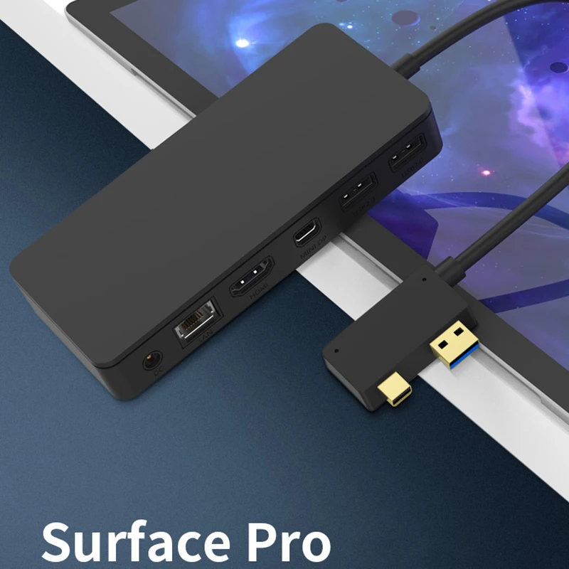 Tablet PC laptop accessories RJ45 Mini DP USB HUB MST Dock
