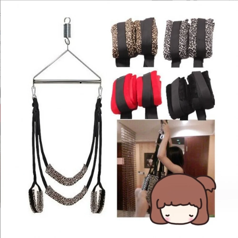Sex Swing Metal Tripod Stents Sexual Furniture Fetish Bondage Adult Products Chairs Hanging Pleasure Sex Toys For Couples Women