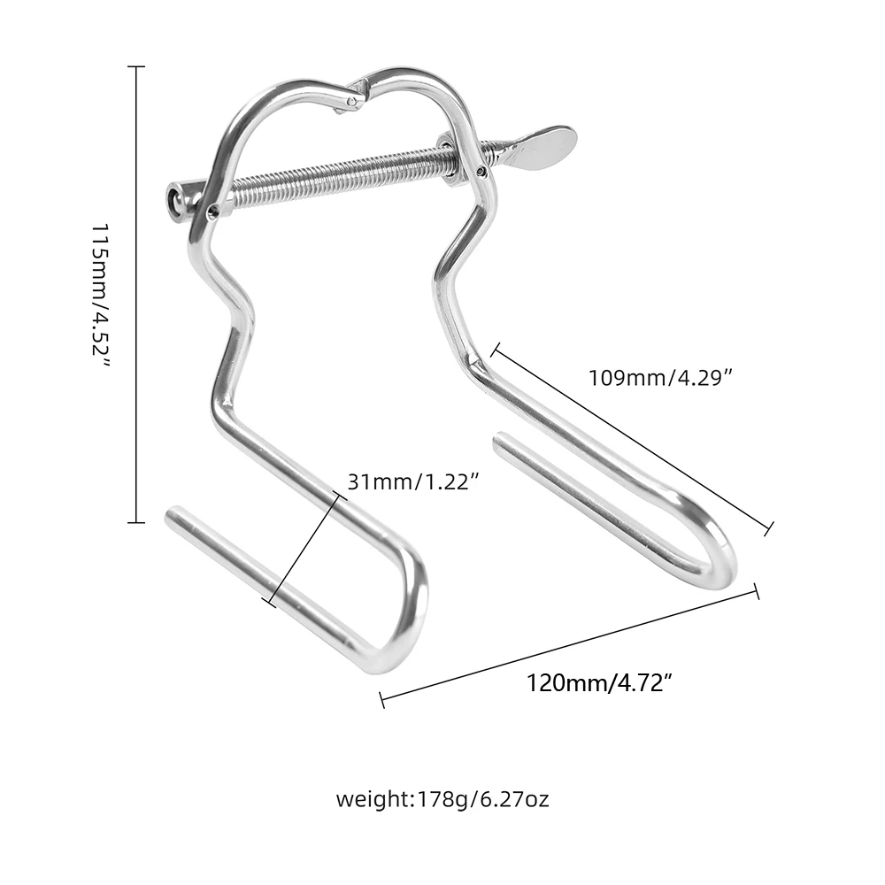 1pcs Adjustable metal vaginal dilators anal dilators vaginal peeping adult sex toys for anal plug dilator vaginal expander