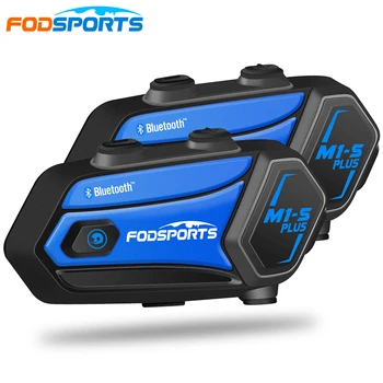 Fodsports M1-S Plus 음악 공유 오토바이 헬멧 인터폰 대 한 8 riders 무선 블루투스 인터폰 스피커 인터폰