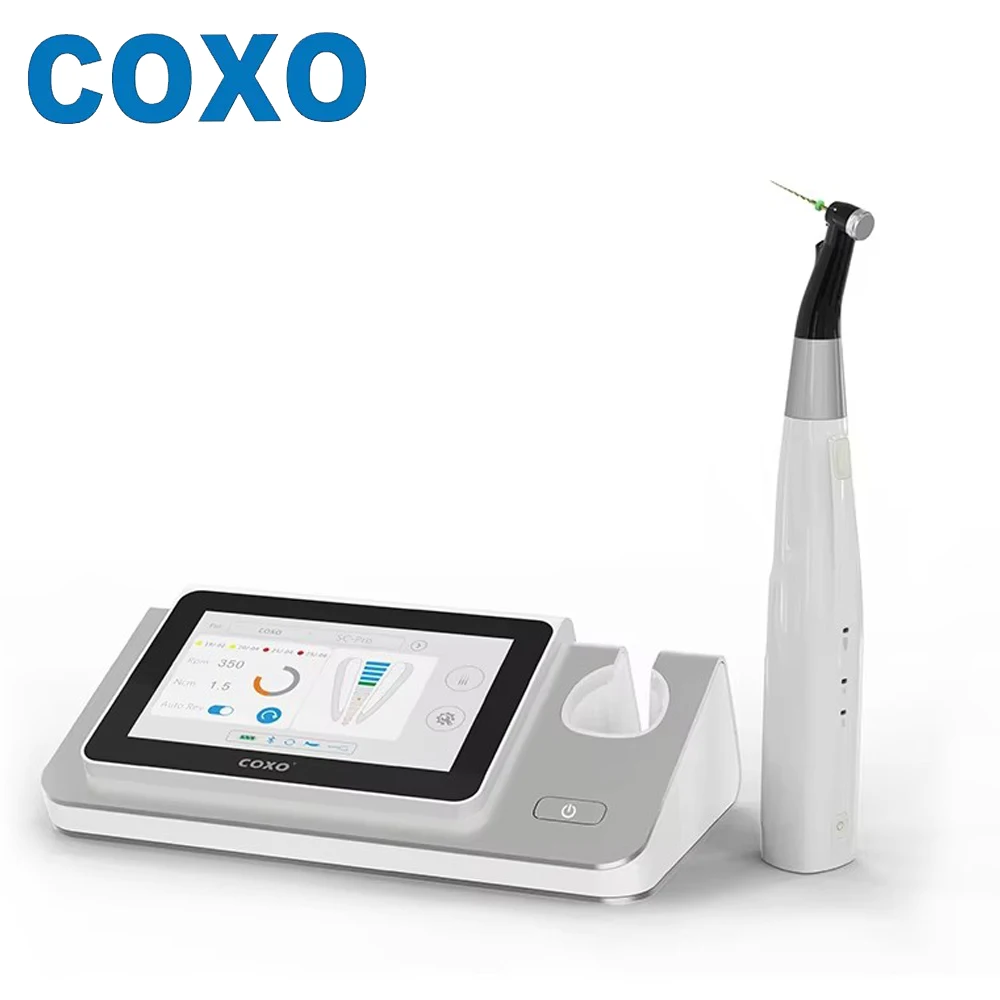 Motore endodontico COXO C-SMART-I PILOT con schermo touch grande e contrangolo per il trattamento del canale radicolare. - immagine 2