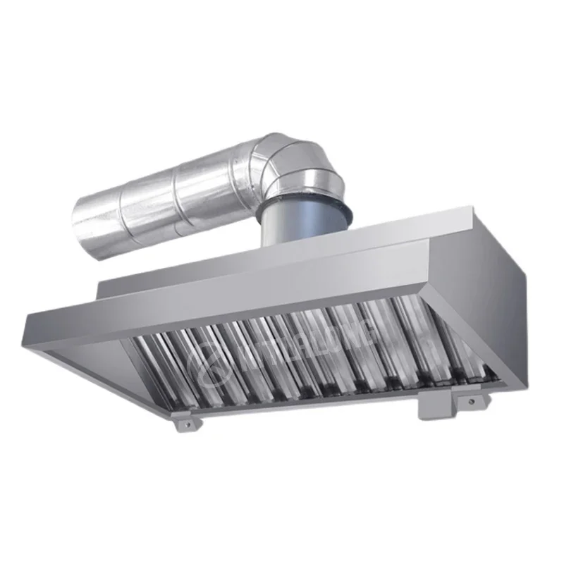 Good Quality  201/304 Stainless Steel Commercial Hood Exhaust Kitchen Extractor Range Hoods 2