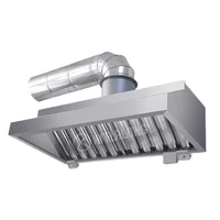 Good Quality  201/304 Stainless Steel Commercial Hood Exhaust Kitchen Extractor Range Hoods 2