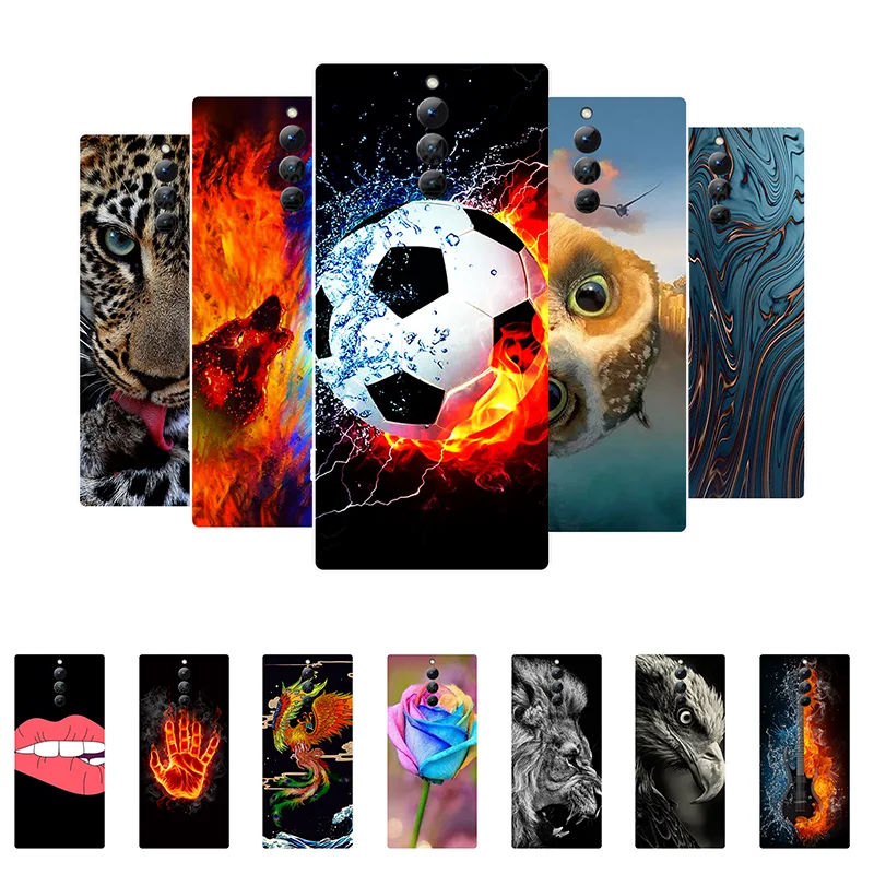 Per Red Magic 8S Pro Plus Custodia Da Calcio Custodie Posteriori In Silicone Morbido Per Nubia Red Magic 8S Pro Cover Per Telefono Red Magic8S Pro + E