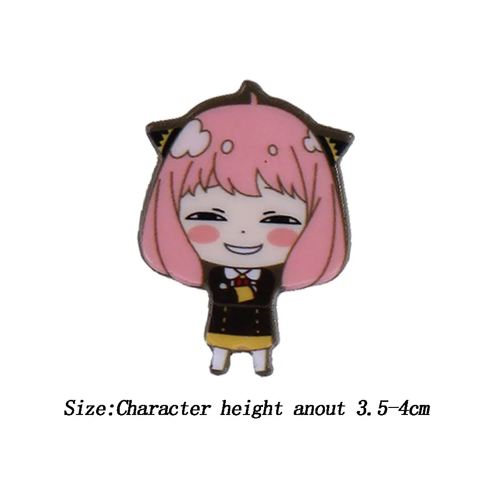 Anime Spy X Family Badge Brooch Pin Cospaly Loid Anya Yor Metal Pins Costume Accessories