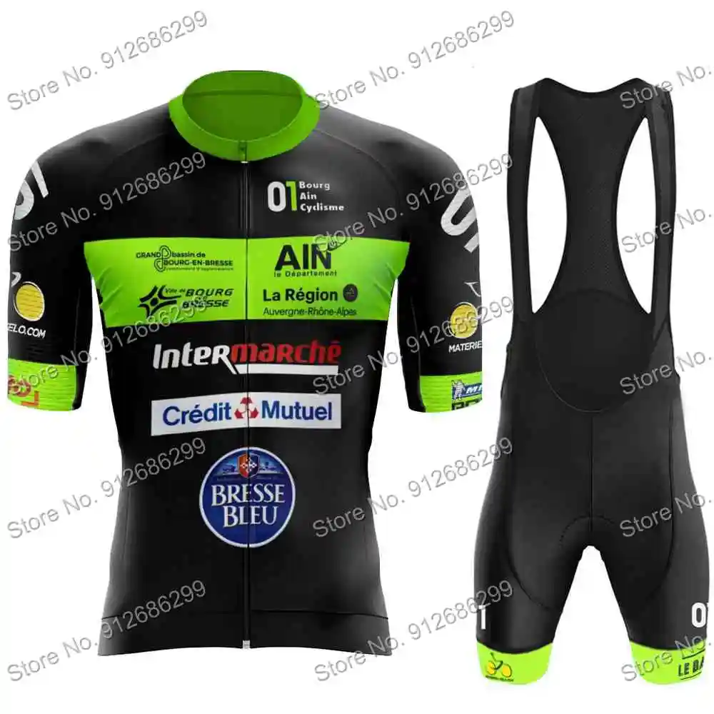 Tenue De Cyclisme Gregster Bilbo – Cuissard Et Maillot Manches Courtes, Vert Foncé, Taille L