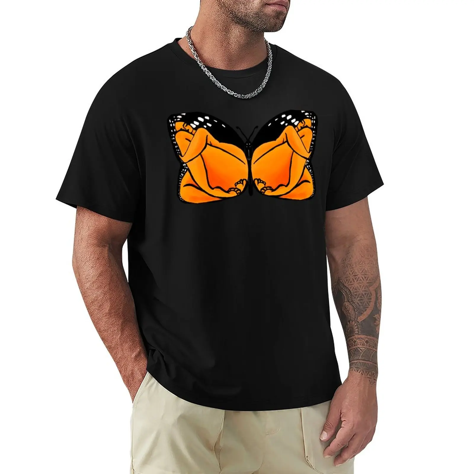 

Monarch, Butterfly Design with Women T-Shirt funny t shirts Short t-shirt black t shirt plain white t shirts men
