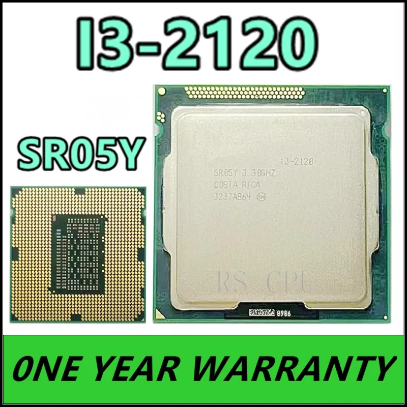 

i3-2120 i3 2120 SR05Y 3.3 GHz Dual-Core CPU Processor 3M 65W LGA 1155
