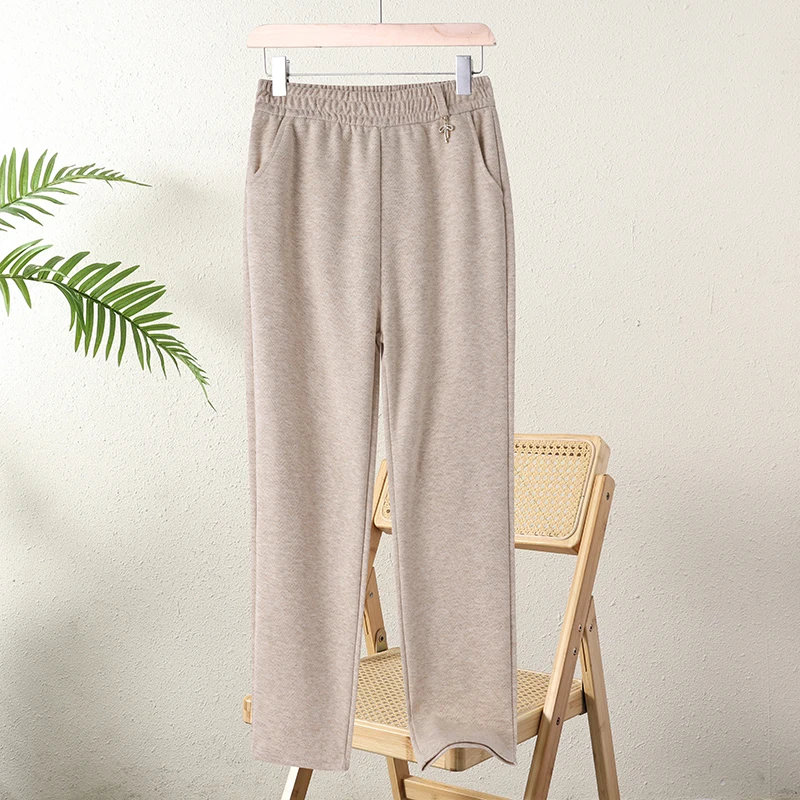 878929-ee620c.jpg Casual Autumn Pants Daily Fashion Office Fashion Brand Elastic Waist Pants Plus Size Women's Plus Size Spring Pants - Image 1