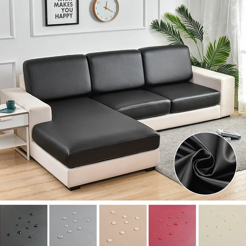 Waterproof Leather Sofa Seat Cushion Cover  Anti Splash Water Chair Cover Couch Slipcovers Furniture Protector for Pets Kids ï»¿