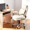 Ergonomic Executive Office Desk Chair with Flip-up Armrests, Adjustable Height, Tilt and Lumbar Support, Grey Bonded Leather 1
