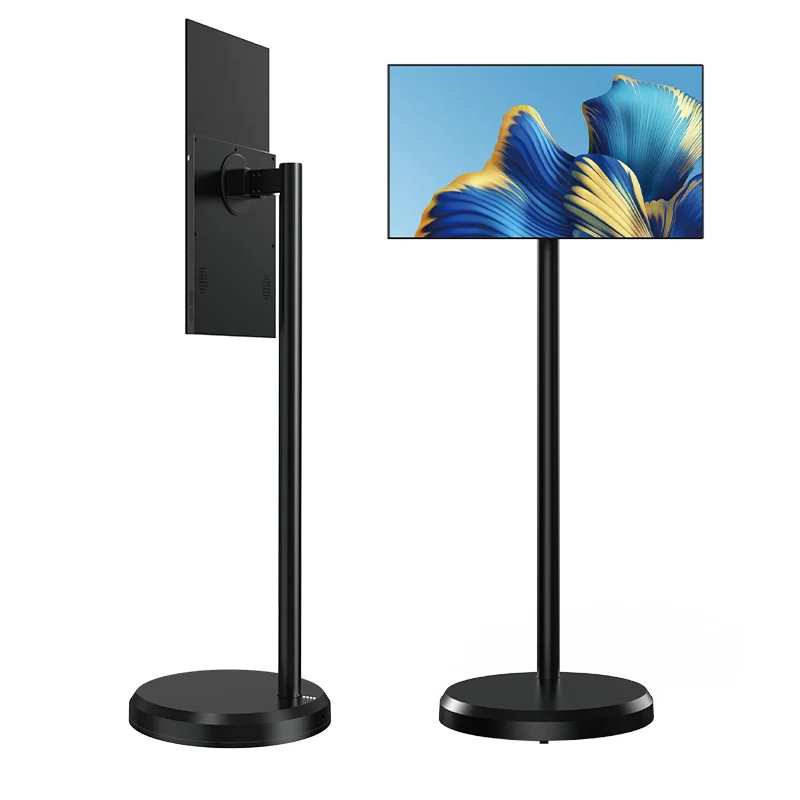 LG 배터리 포함 휴대용 인터랙티브 스마트 스크린, LCD 터치 회전 가능, 안드로이드 TV 틱톡, 유튜브 비디오 플레이어, 22 인치
