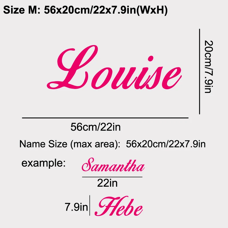 YOUR TEXT Vinyl Decal Sticker NAME Personalized Lettering Car/Door Window Bumper Decal Children Nursery Home Decor