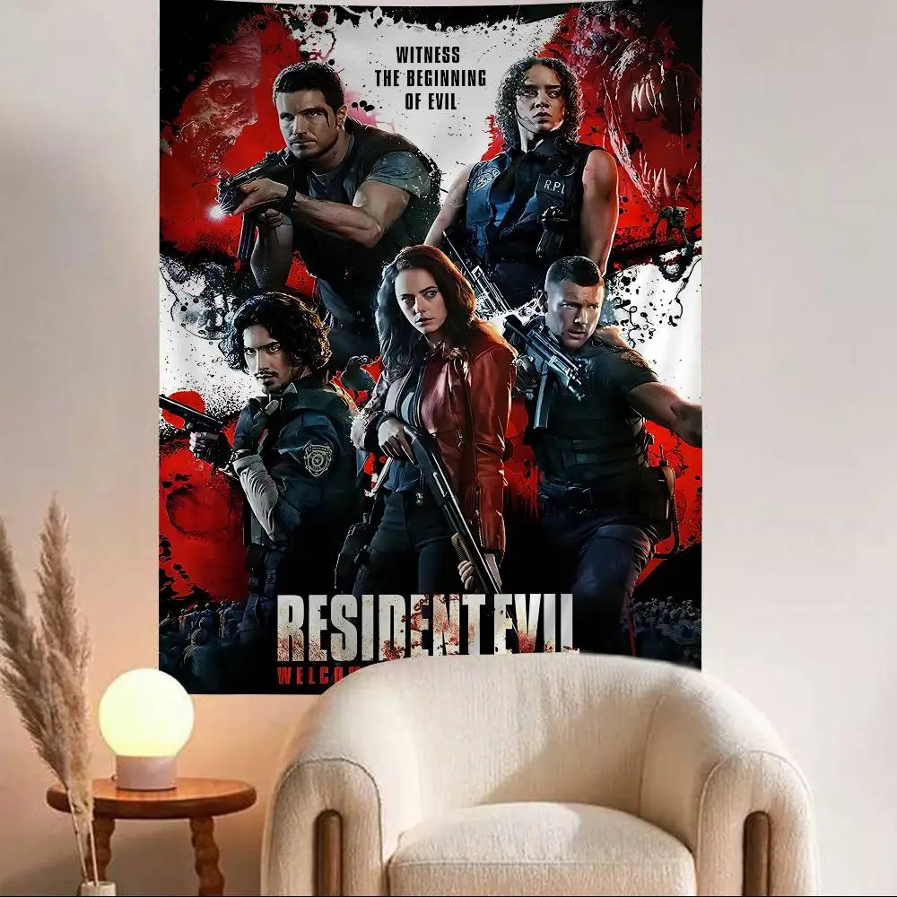 Resident Evil Sci-Fi Wall Tapestry - Home Decor Art Piece