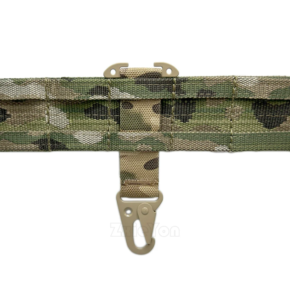 Outdoor Tactical Accessories Webbing Belt Molle Belt Clip with Olecranon Metal Hook for Hunting Backpack Vest Belt Equipment