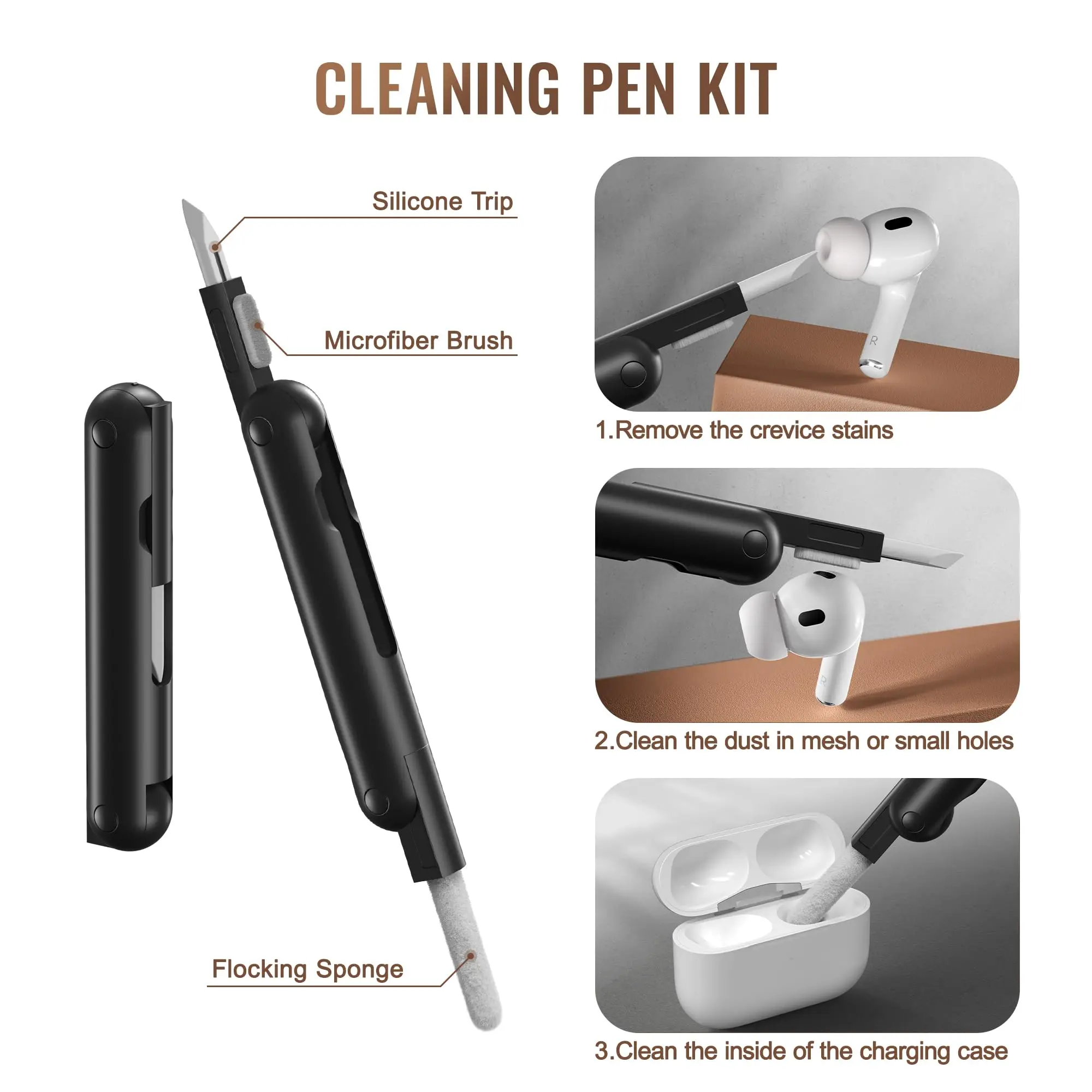 MOBOSI Shockproof Protective Case with Lock, Keychain & Cleaner Kit