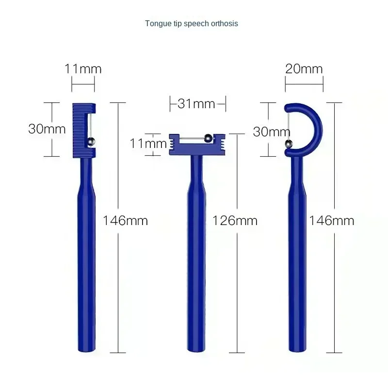 Mouth Exerciser Massage Tool 3 PCs/Set Kids Tongue Tip Lateralization Elevation Tool Oral Muscle Training Autism Speech Therapy