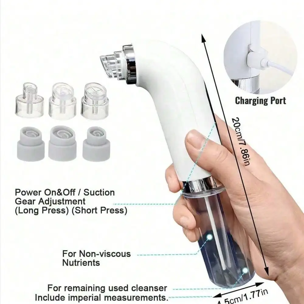 Blackhead Remover Pore Vacuum Facial Cleaner Electric Acne Remover Blackhead USB Charging