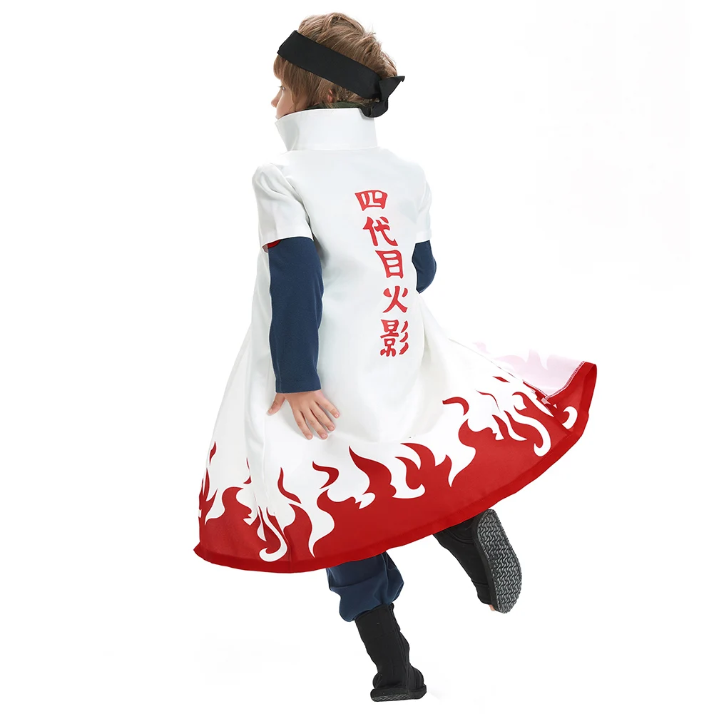 Wholesale Anime Naruto Cosplay Cloak Costume Namikaze Minato 4th Yondaime  Hokage Cape Robe Halloween Uniform Gift Unisex - AliExpress