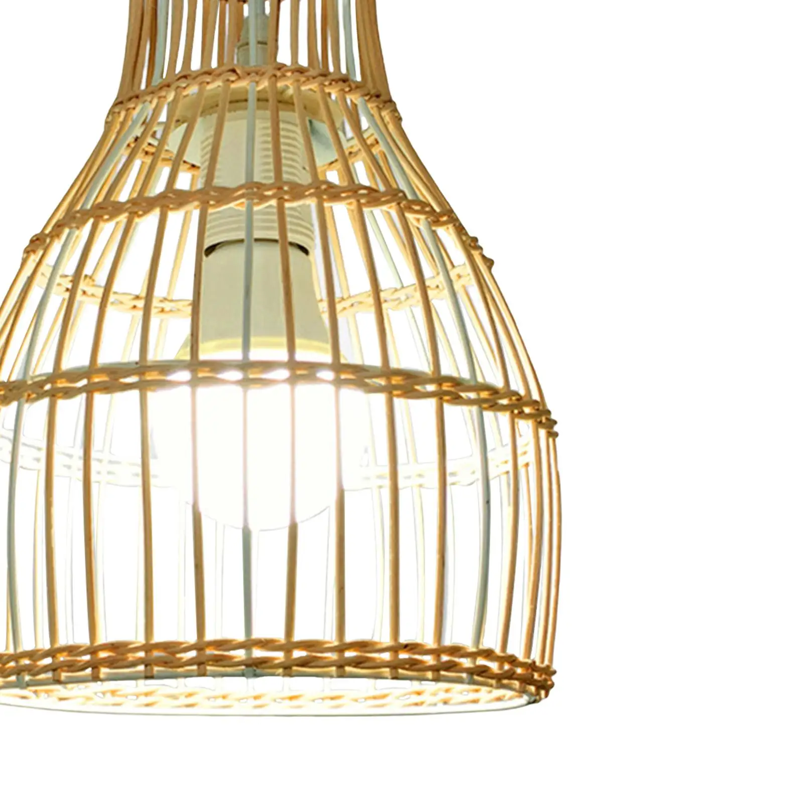 Rattan Lamp Shade Hanging Ceiling Light Lampshade Simple Pendant Light Shade