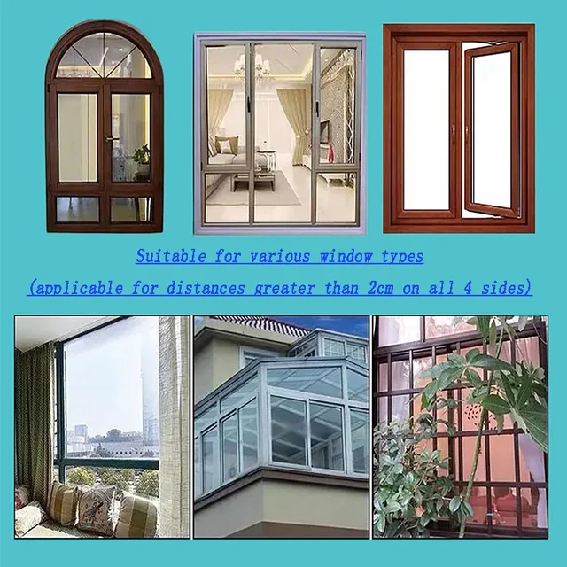 Futaoyyt summer invisible mesh, mosquito net, gray screen, easy to install, designed with non porous tape curtains  moustique 5
