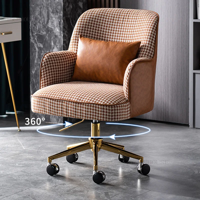 

Nordic Computer Office Chairs Lift Swivel Household Modern Minimalist Office Chairs Soft Backrest Armchair Stoelen Furniture