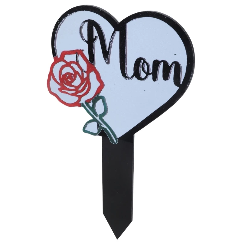 Acrylic Pet Dog Cats Memorial Grave Plaque Pet Graveside Sign for Home and Garden Decoration Grave Sign