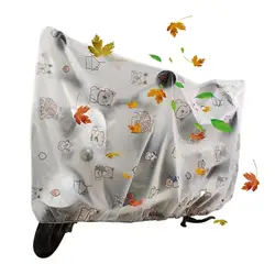 Motorcycle Rain Cover Scooter Rain Cover Outdoor Motorcycle Cover Sun Outdoor Protection Scooter Shelter Cute Cartoon Pattern