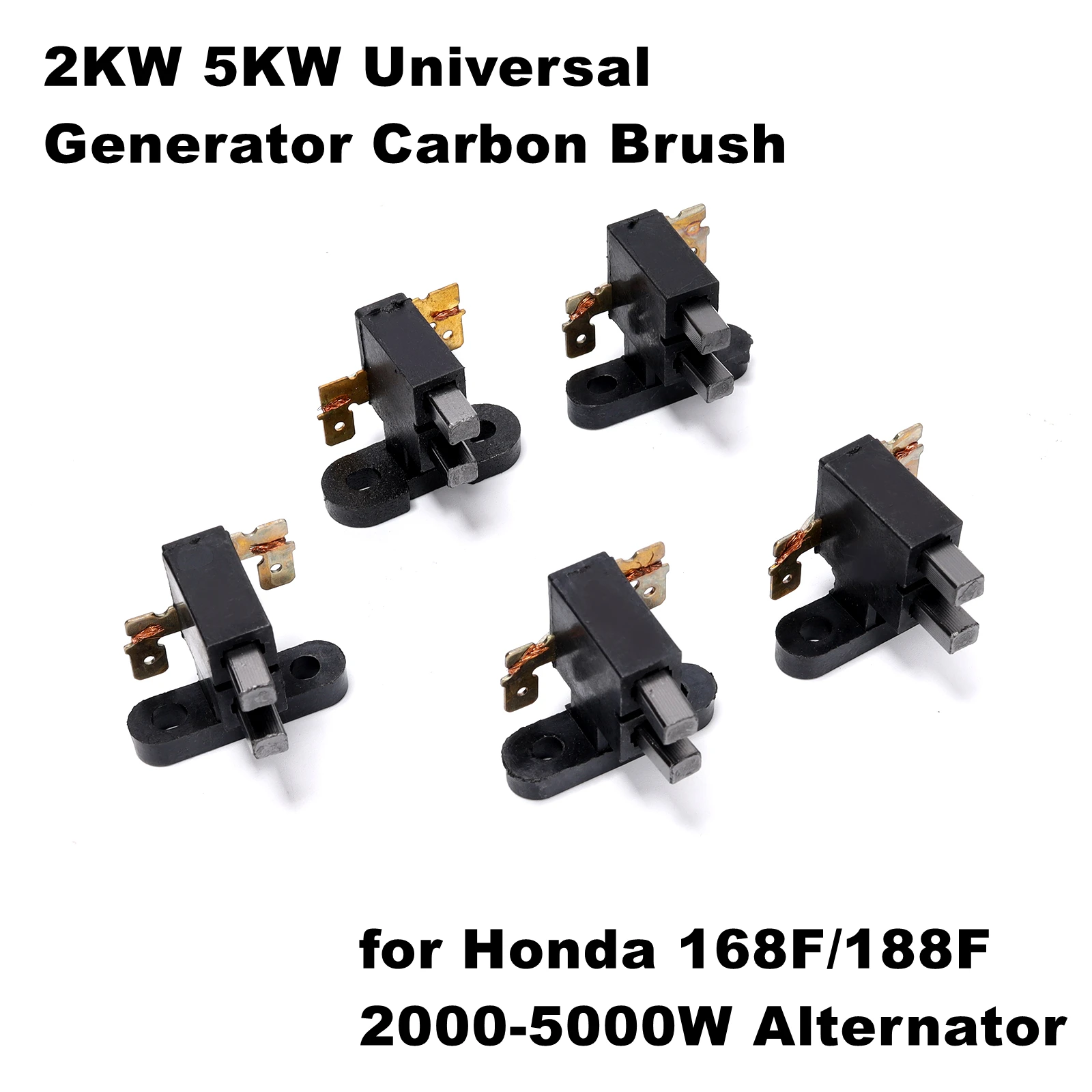 Support Balai Charbon Pour Générateur 5-8KW - Lot De 10 - Compatible 188F/190F