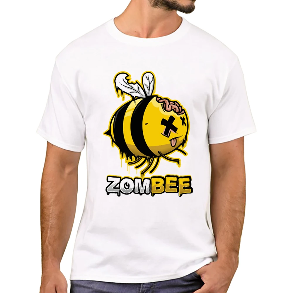 TEEHUB Ny Arriva Zombee Herr T-shirt Zombie Bi Tryckta T-shirts Kortärmade T-shirts Haruku Tee_voghion.com